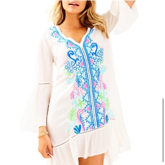 Lilly Pulitzer Other - Lilly Pulitzer Tavvy beach pool coverup embroidered boho